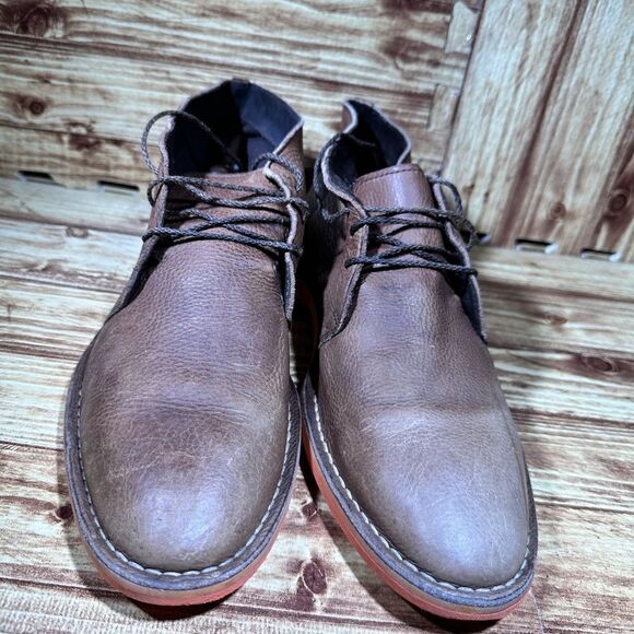 Cole Haan Chukka Boot Mens Size 10 M Curtis Ankle Boots Brown Leather Lace Up - Picture 5 of 7